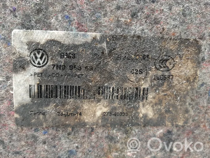 Volkswagen Sharan Tappeto di rivestimento del fondo del bagagliaio/baule 7N0863697
