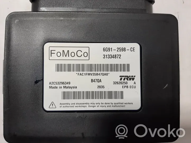 Volvo XC60 Unité de contrôle, module EMF frein arrière 31334872