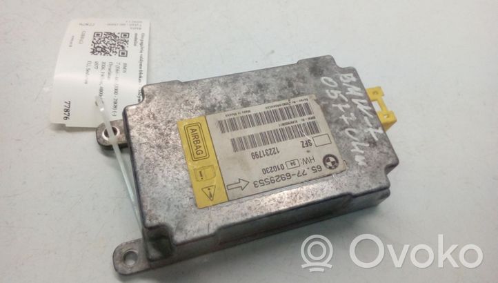 BMW 7 E65 E66 Module de contrôle airbag 65776929553