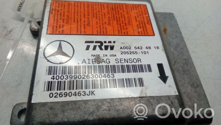 Mercedes-Benz ML W163 Блок управления надувных подушек A0025424818