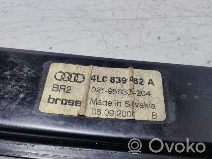 Audi Q7 4L Rear door window regulator with motor 4L0839462A