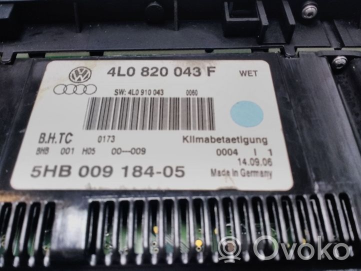 Audi Q7 4L Climate control unit 4L0820043F