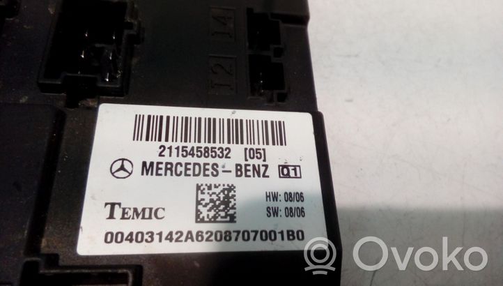 Mercedes-Benz E W211 Komforto modulis 2115458532