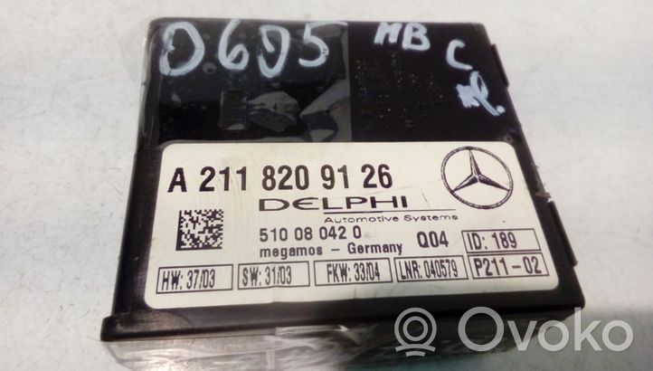 Mercedes-Benz C W203 Boîtier module alarme A2118209126