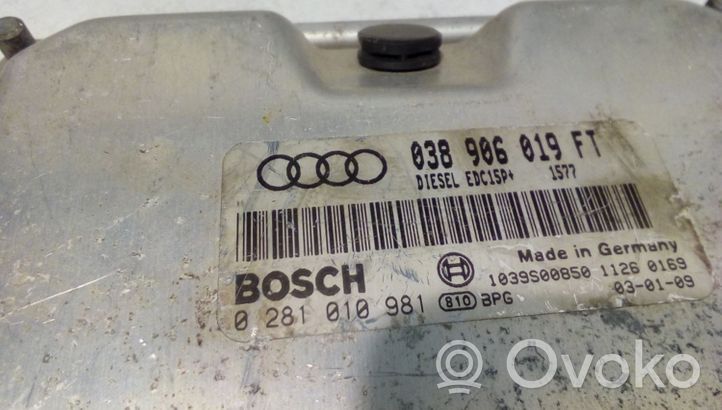 Audi A3 S3 8L Moottorin ohjainlaite/moduuli 038906019FT