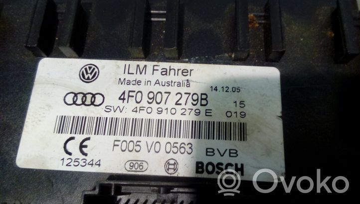 Audi A6 S6 C6 4F Maitinimo valdymo blokas 4F0907279B