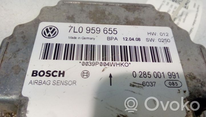 Volkswagen Touareg I Turvatyynyn ohjainlaite/moduuli 7L0959655