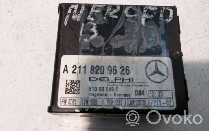 Mercedes-Benz E W211 Hälytyksen ohjainlaite/moduuli A2118209626