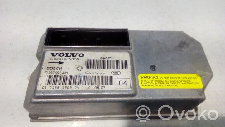 Volvo S60 Centralina/modulo airbag 8645271