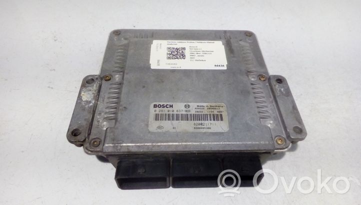 Renault Vel Satis Sterownik / Moduł ECU 0281010637