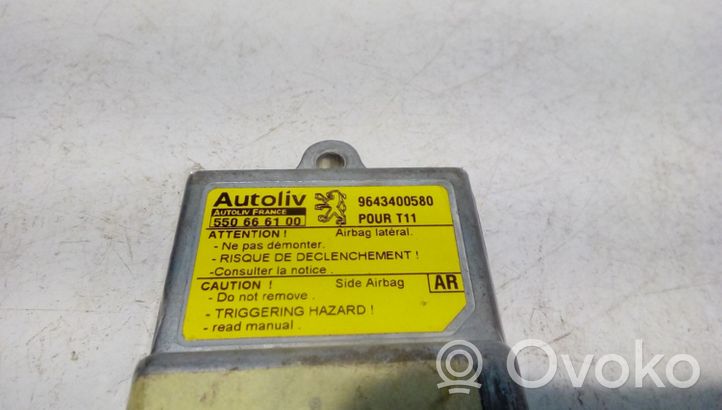 Peugeot 206 Sterownik / Moduł Airbag 550666100