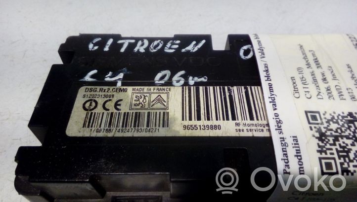 Citroen C4 I Rengaspaineen valvontayksikkö 9655139880