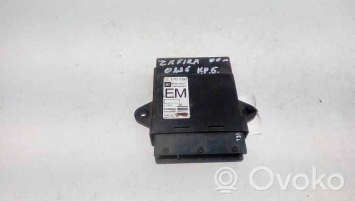 Opel Zafira A Door control unit/module 13170150