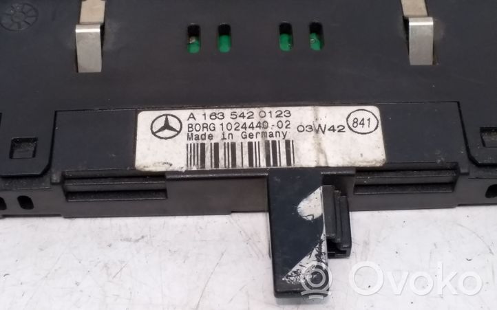 Mercedes-Benz ML W163 Monitor del sensore di parcheggio PDC A1635420123