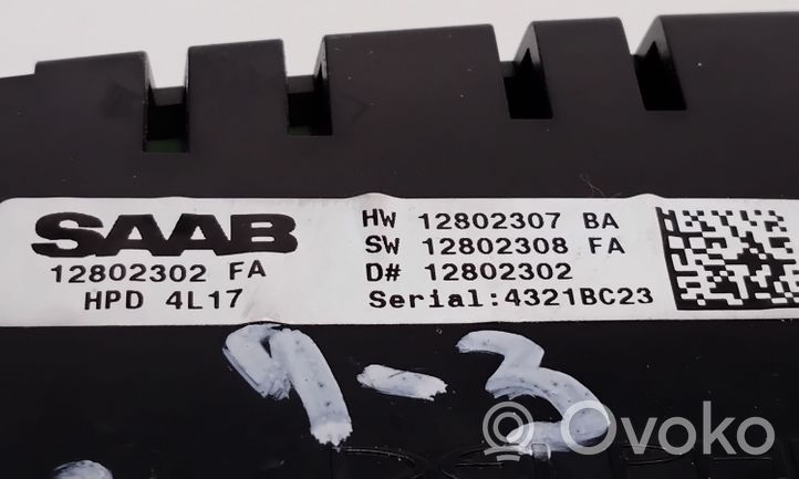 Saab 9-3 Ver1 Monitor / wyświetlacz / ekran 12802307