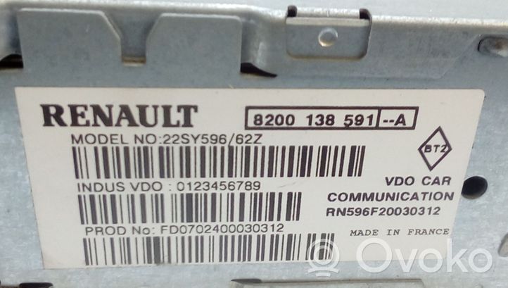 Renault Vel Satis Navigation unit CD/DVD player 8200138591