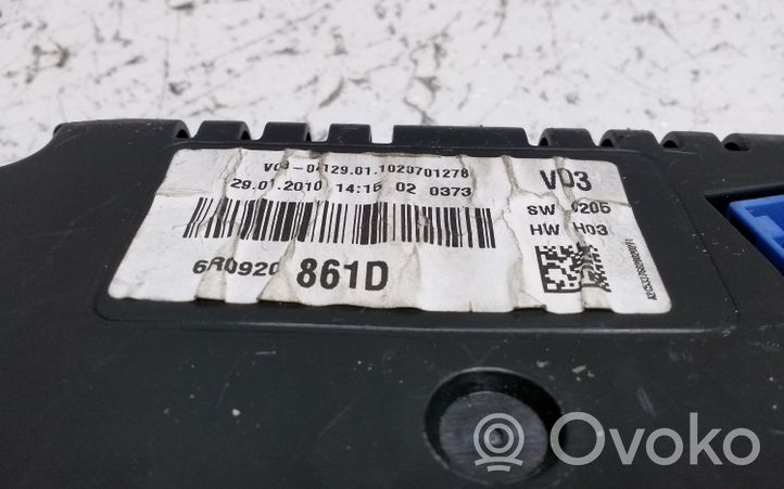 Volkswagen Polo V 6R Compteur de vitesse tableau de bord A2C53385389