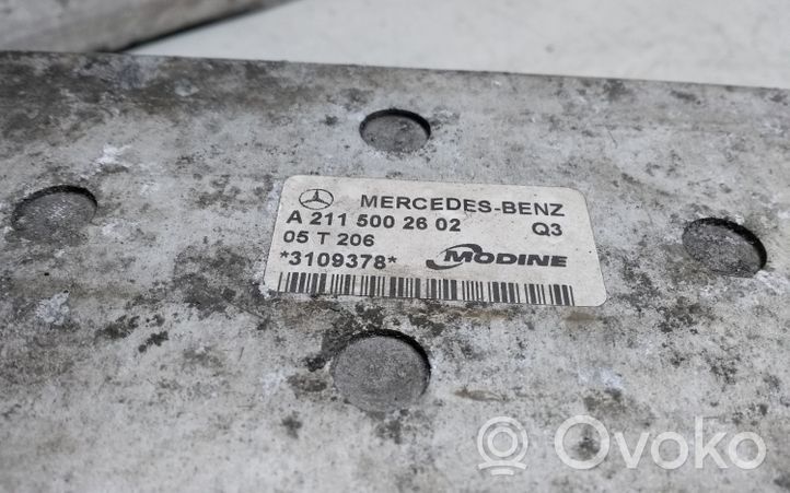 Mercedes-Benz CLS C219 Välijäähdyttimen jäähdytin A2115002602