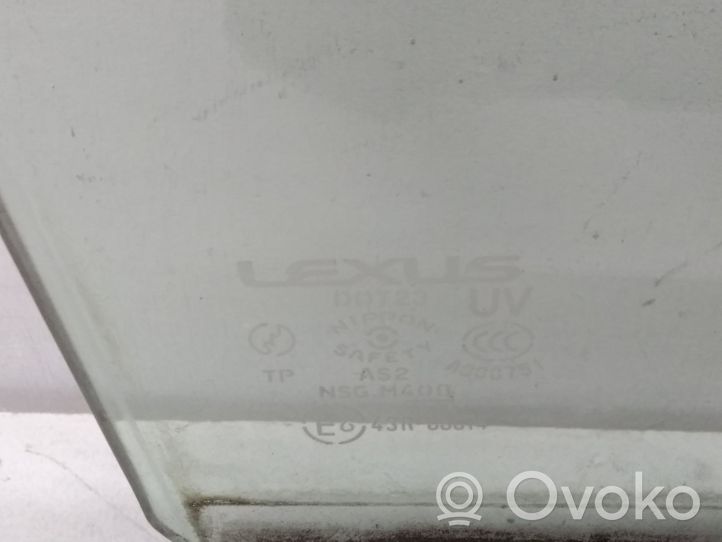 Lexus GS 300 350 430 450H Szyba drzwi tylnych 