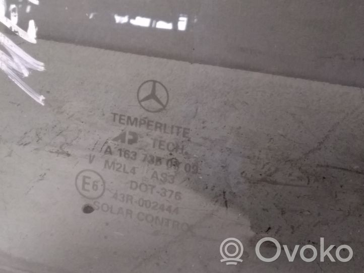 Mercedes-Benz ML W163 Vetro del deflettore posteriore A1637350309