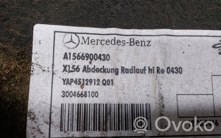 Mercedes-Benz GLA W156 Radhausschale Radhausverkleidung hinten A1566900430