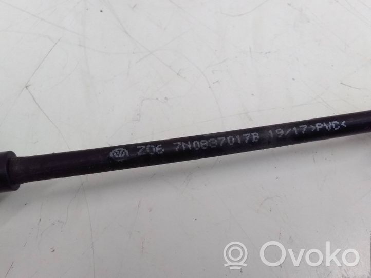 Volkswagen Sharan Front door cable line 7N0837017B