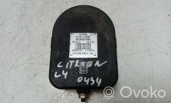 Citroen C4 I Alarm system siren 9639557480