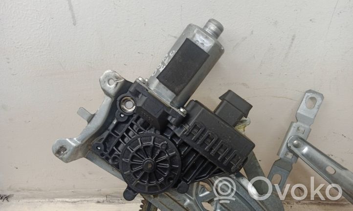 Opel Astra H Regulador de puerta delantera con motor 13101480LH