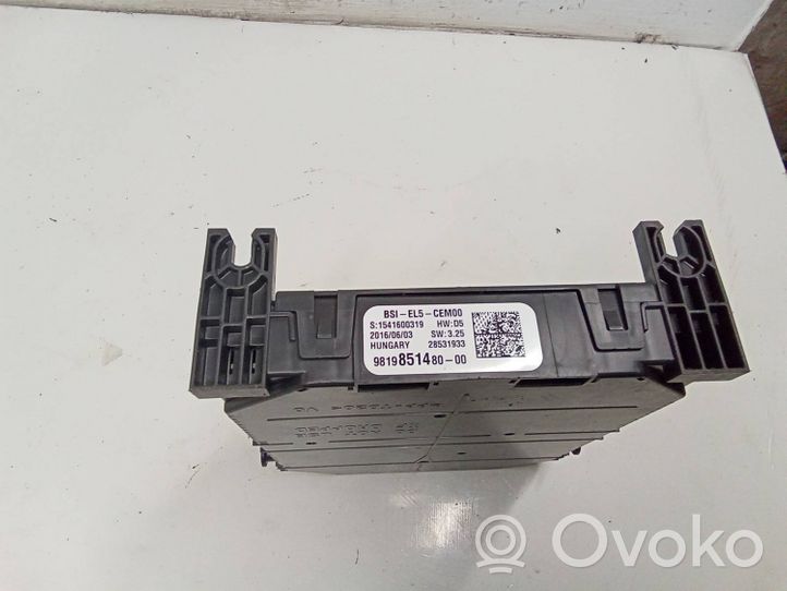 Citroen C4 II Picasso Sicherungskasten komplett 9819851480