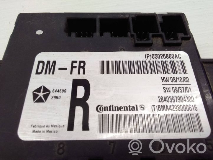 Dodge Grand Caravan Unité de commande module de porte P05026860AC