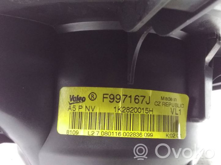 Volkswagen Tiguan Mazā radiatora ventilators 1K2820015H
