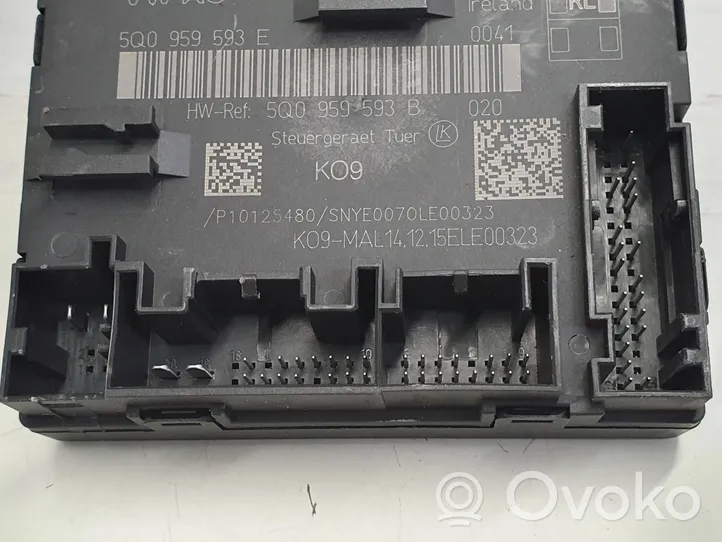 Audi TT TTS RS Mk3 8S Sterownik / Moduł drzwi 5Q0959593E