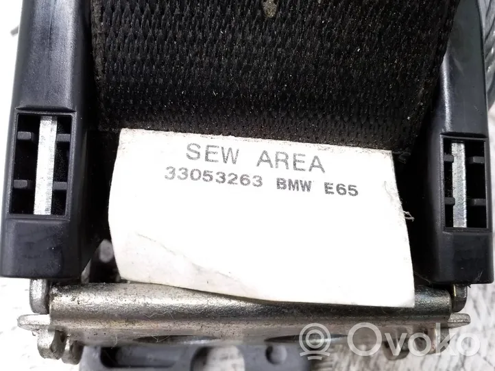 BMW 7 E65 E66 Takaistuimen turvavyö 33053263