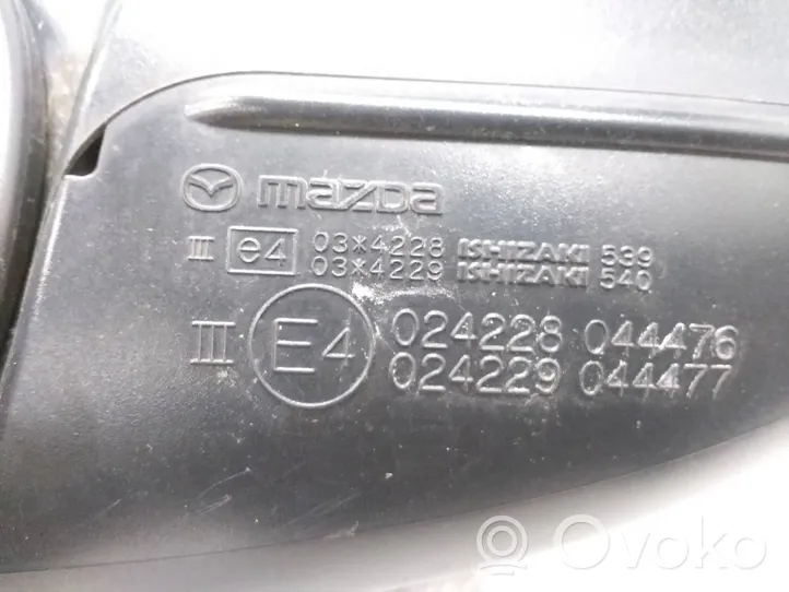Mazda 3 III Elektryczne lusterko boczne drzwi przednich 024228044476