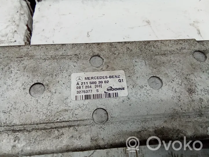 Mercedes-Benz CLS C219 Chłodnica powietrza doładowującego / Intercooler A2115003902