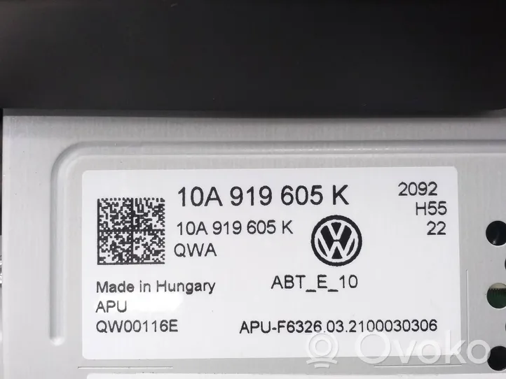 Volkswagen ID.3 Écran / affichage / petit écran 10A919605K