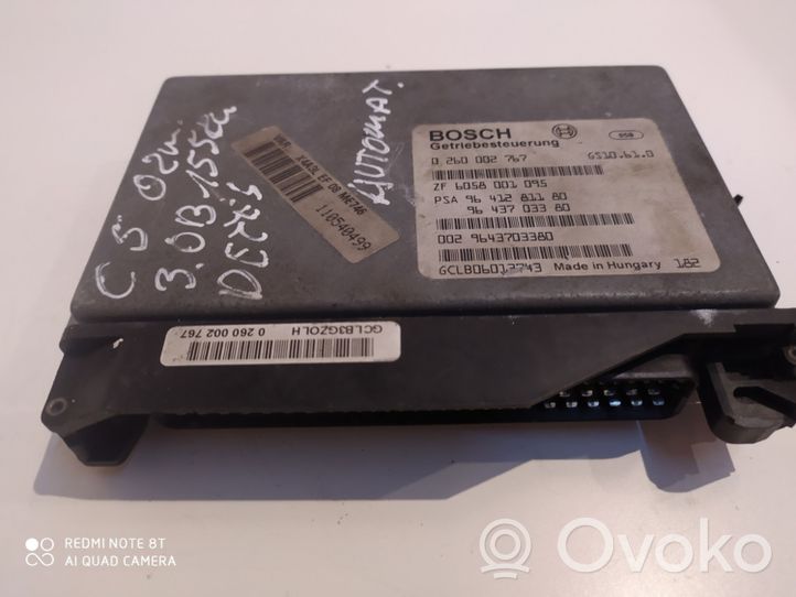 Citroen C5 Unidad de control/módulo de la caja de cambios 0260002767