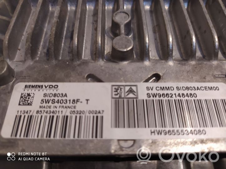 Citroen C5 Блок управления двигателя 5WS40318FT