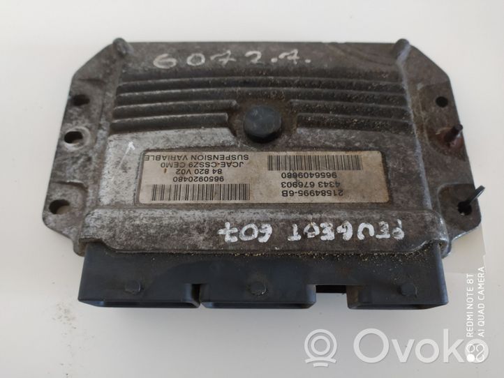 Peugeot 607 Module de contrôle de boîte de vitesses ECU 9650920480