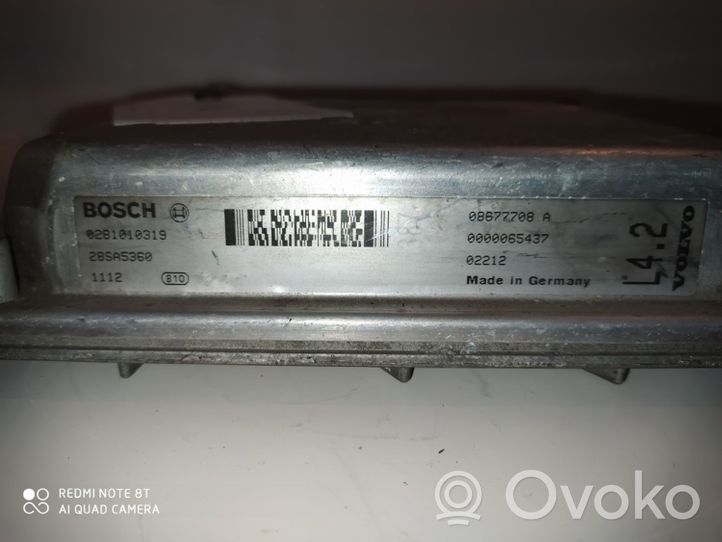 Volvo S60 Calculateur moteur ECU 0281010319