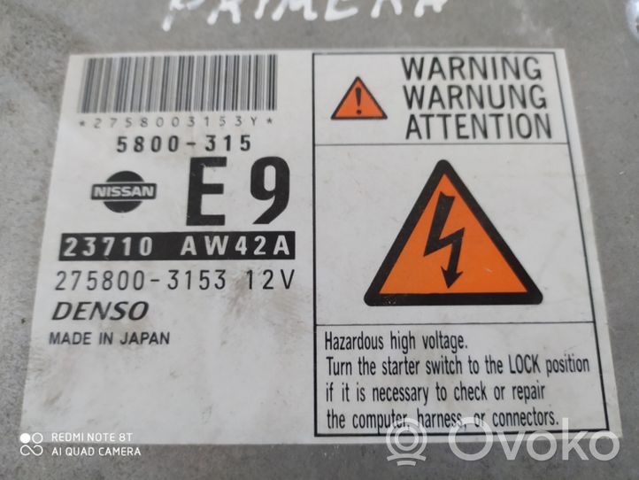 Nissan Primera Sterownik / Moduł ECU 23710AW42A