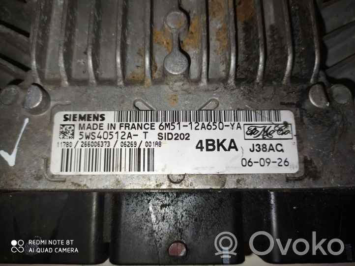 Ford Focus Calculateur moteur ECU 5WS40512AT