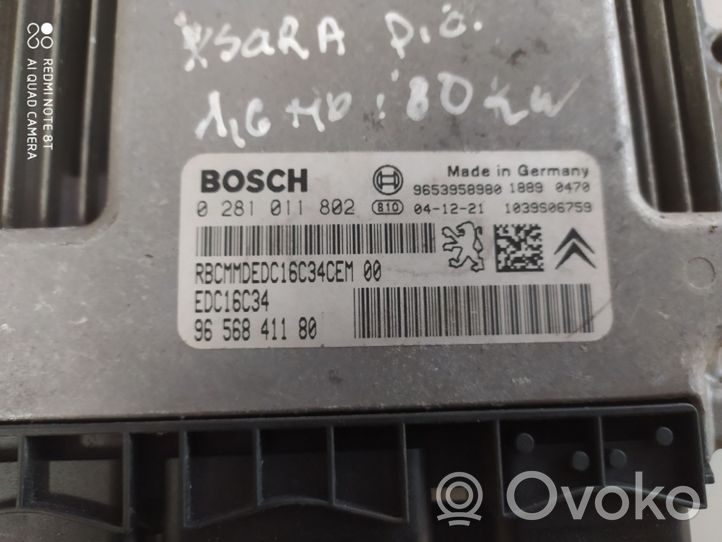 Citroen Xsara Picasso Sterownik / Moduł ECU 0281011802