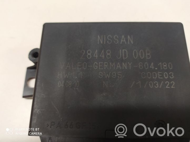 Nissan Qashqai Pysäköintitutkan (PCD) ohjainlaite/moduuli 28448JD00B