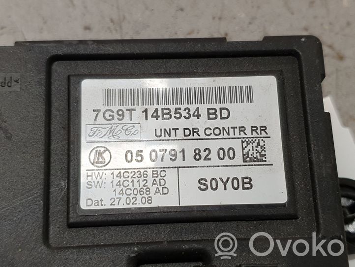 Ford S-MAX Durų elektronikos valdymo blokas 7G9T14B534BD