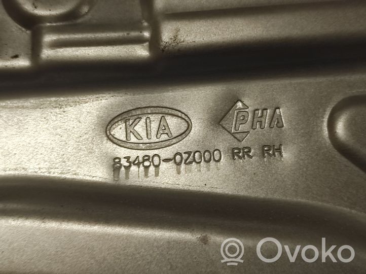 KIA Sportage Meccanismo di sollevamento del finestrino posteriore senza motorino 834800Z000