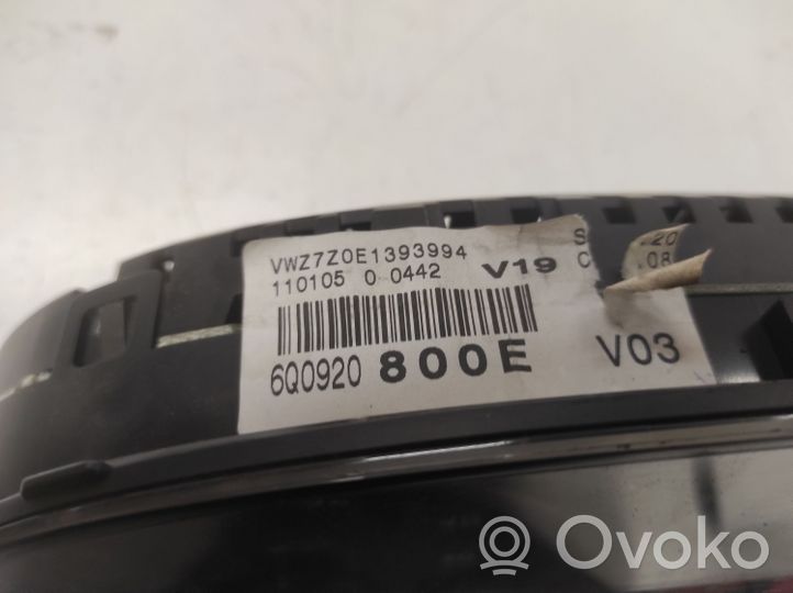 Volkswagen Polo Tachimetro (quadro strumenti) 110080124006A