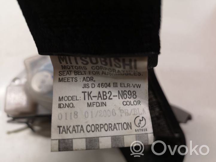 Mitsubishi Grandis Keskipaikan turvavyö (takaistuin) TKAB2N698