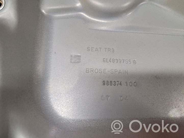 Seat Ibiza III (6L) Takaoven manuaalinen ikkunan nostin 6L4839755