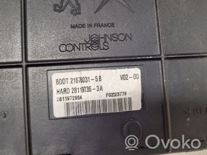 Citroen C6 Comfort/convenience module 9663510280
